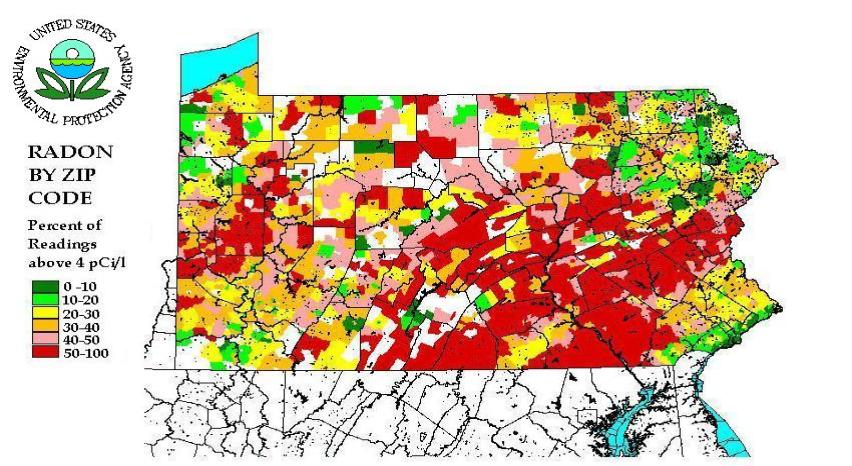 Oregon Radon Map By Zip Code